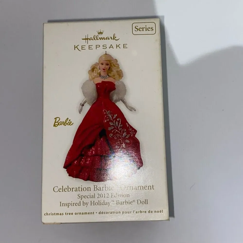 Hallmark Keepsake Red Special 2012 Edition Series Celebration Barbie Ornament OS